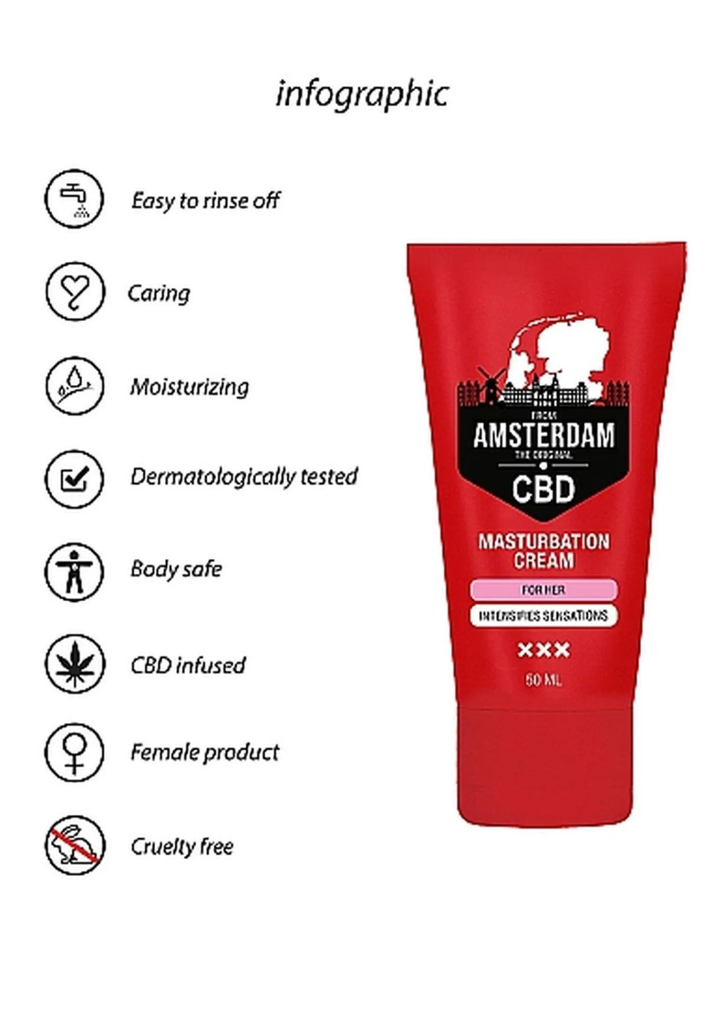 Крем Pharmquests Shots CBD Skin Care Cream, 50 мл