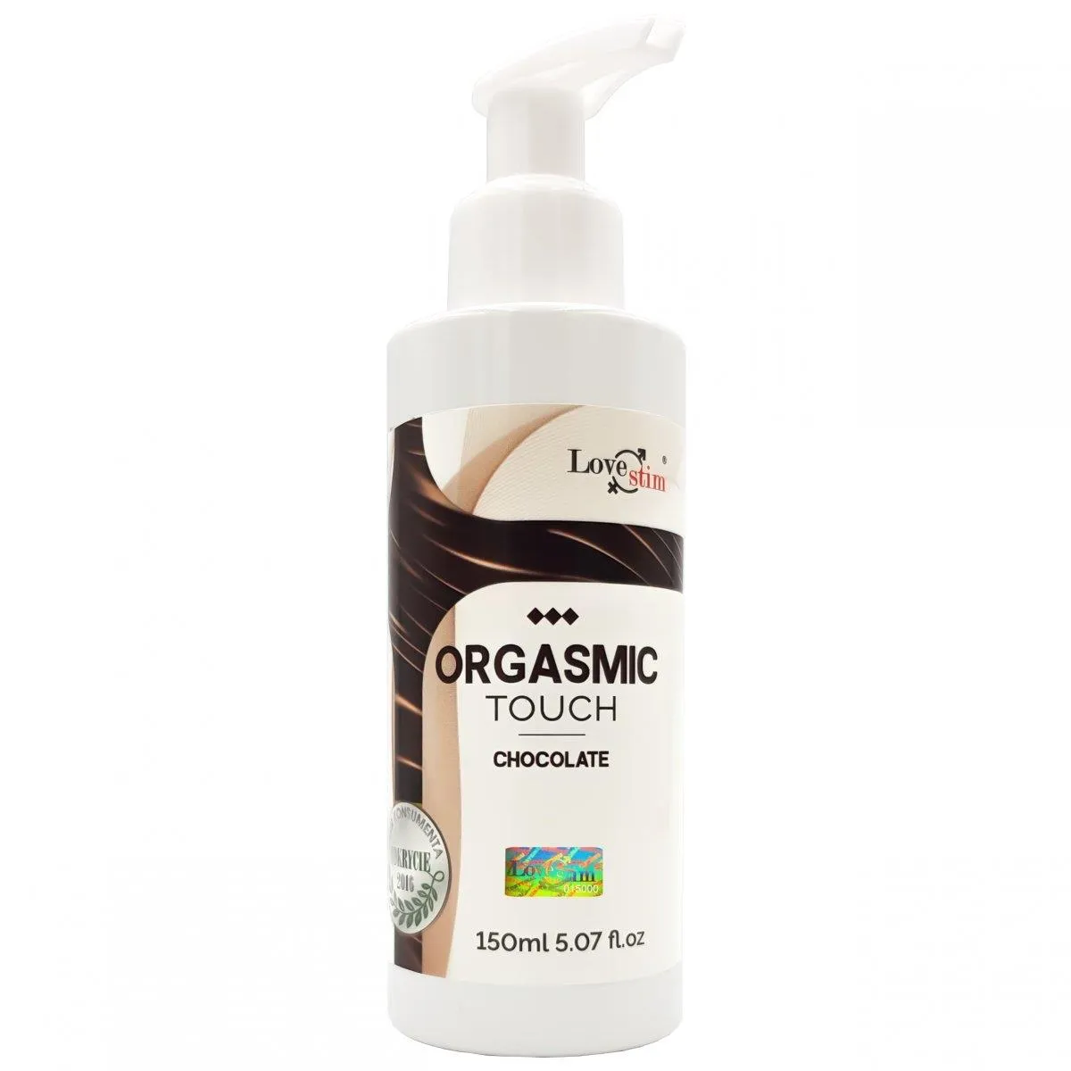 LoveStim Orgasmic Touch Chocolate - Żel lubrykujący do masażu, Czekolada, 150 ml