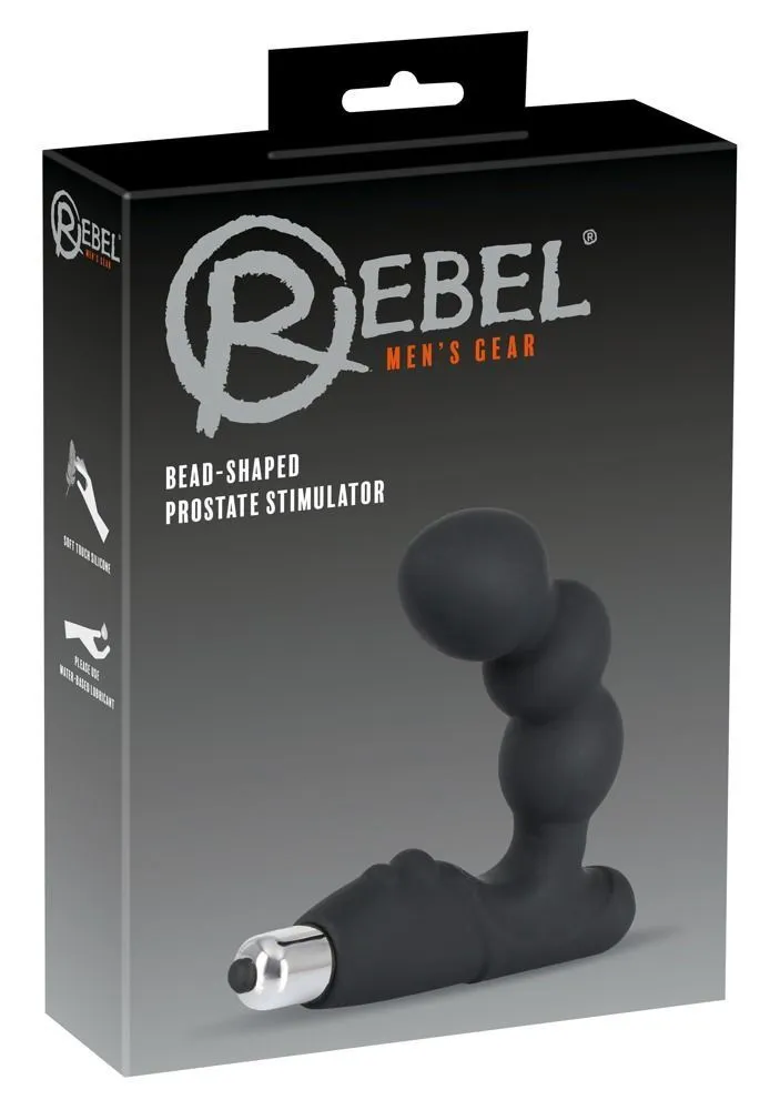 Стимулятор простати Rebel Prostate Stimulator, 14 см (чорний)