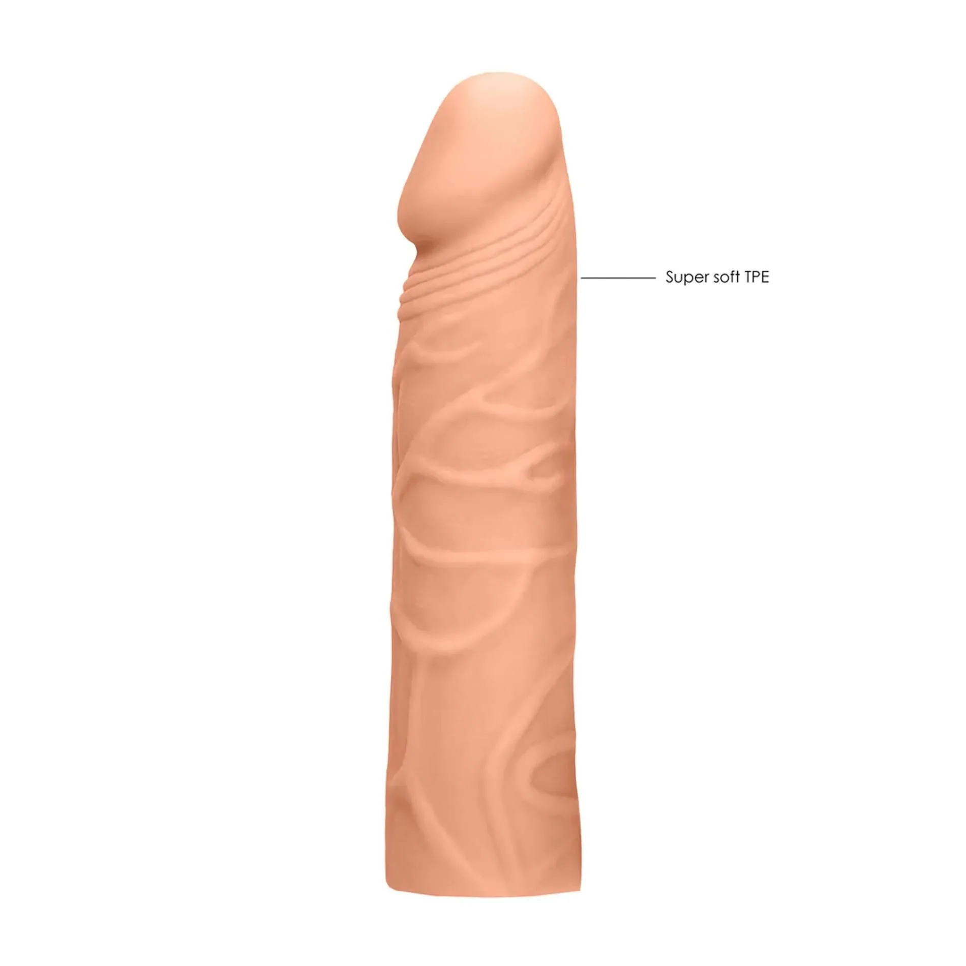Насадка на пеніс RealRock Penis Sheath, 16,8 см (тілесний)