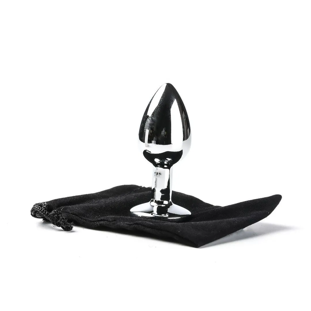 Анальная пробка с кристаллом Simply Pleasure S, 7 см (зеленый)