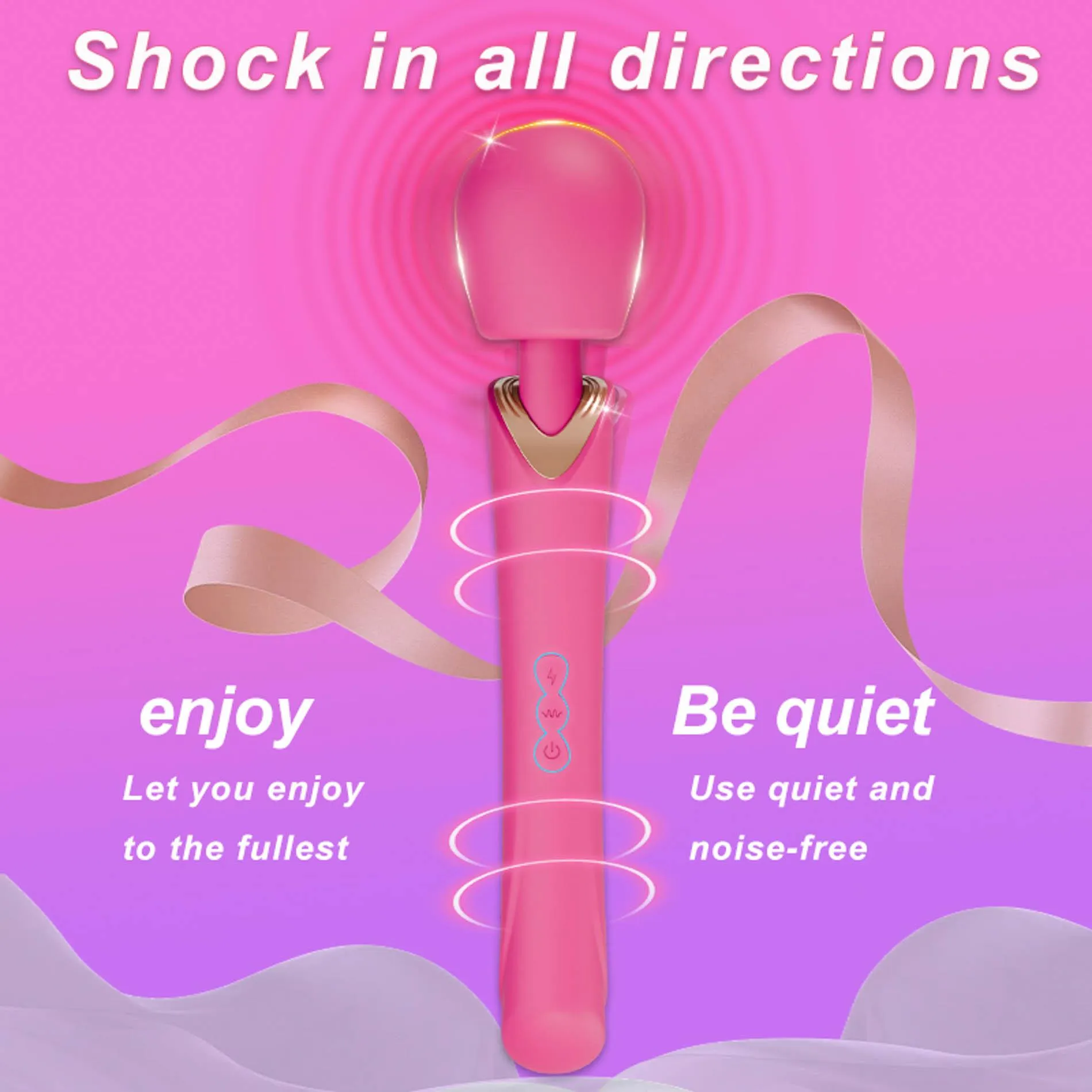 Вибратор B - Series Cute Perfect Wand, 30 см (розовый)