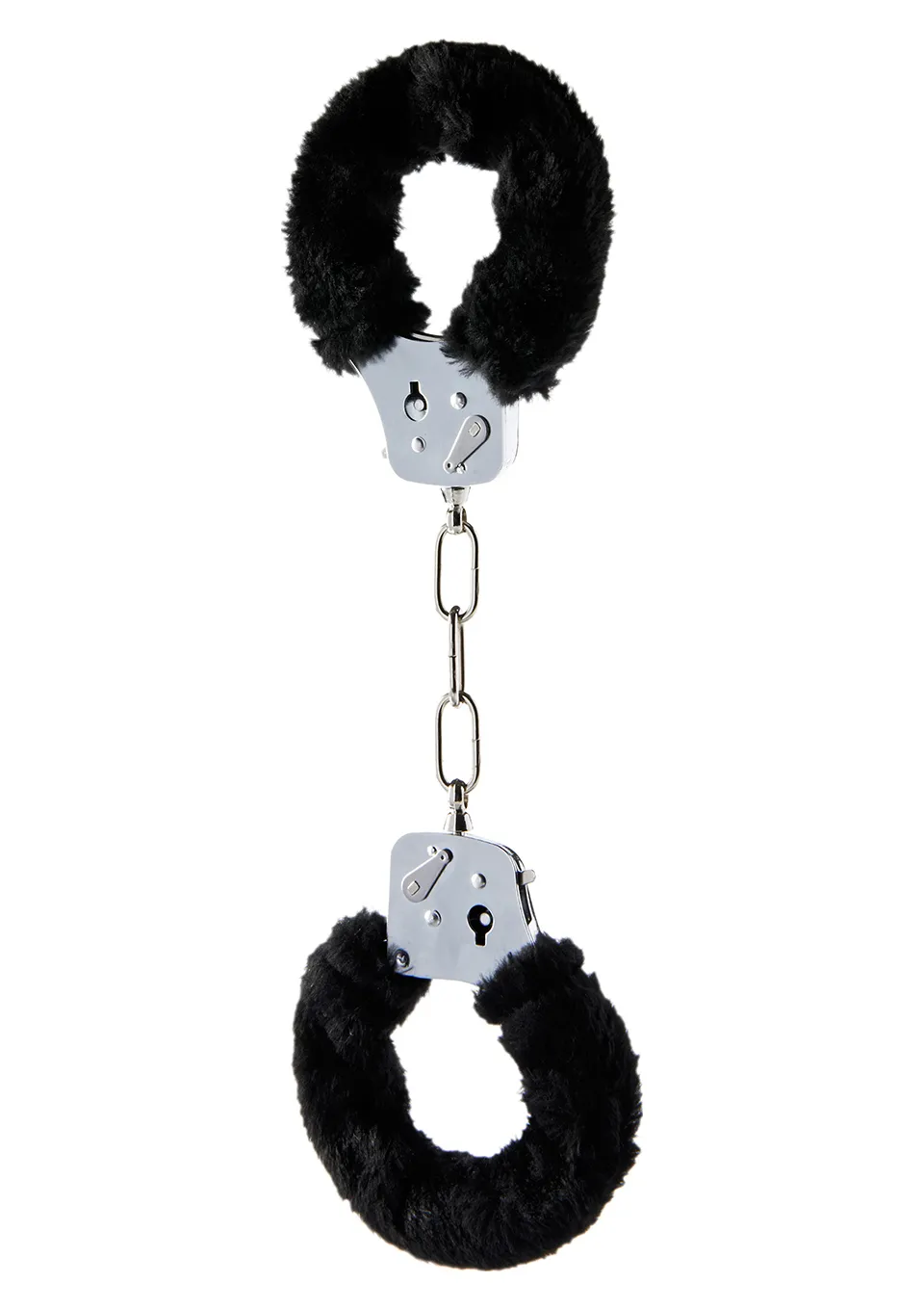 TOYJOY Furry Fun Cuffs - Kajdanki, Czarny, 28 cm