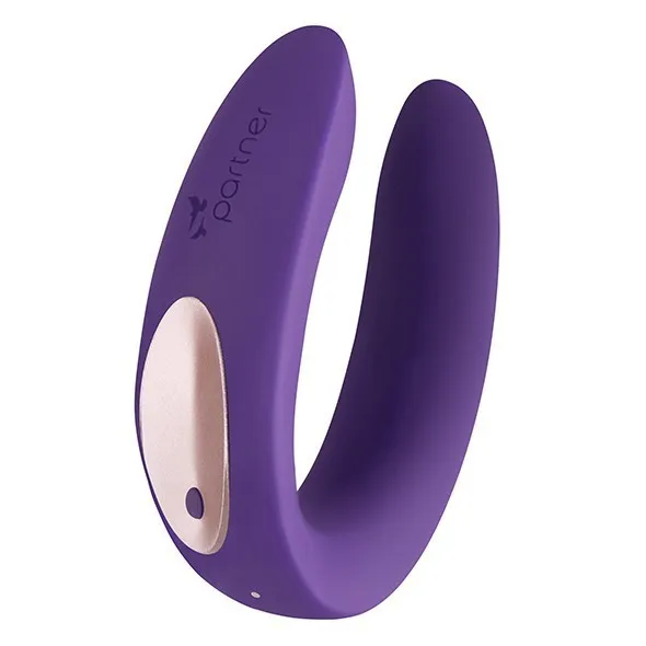 Вибратор Satisfyer Double Plus Remote, 9 см (фиолетовый)