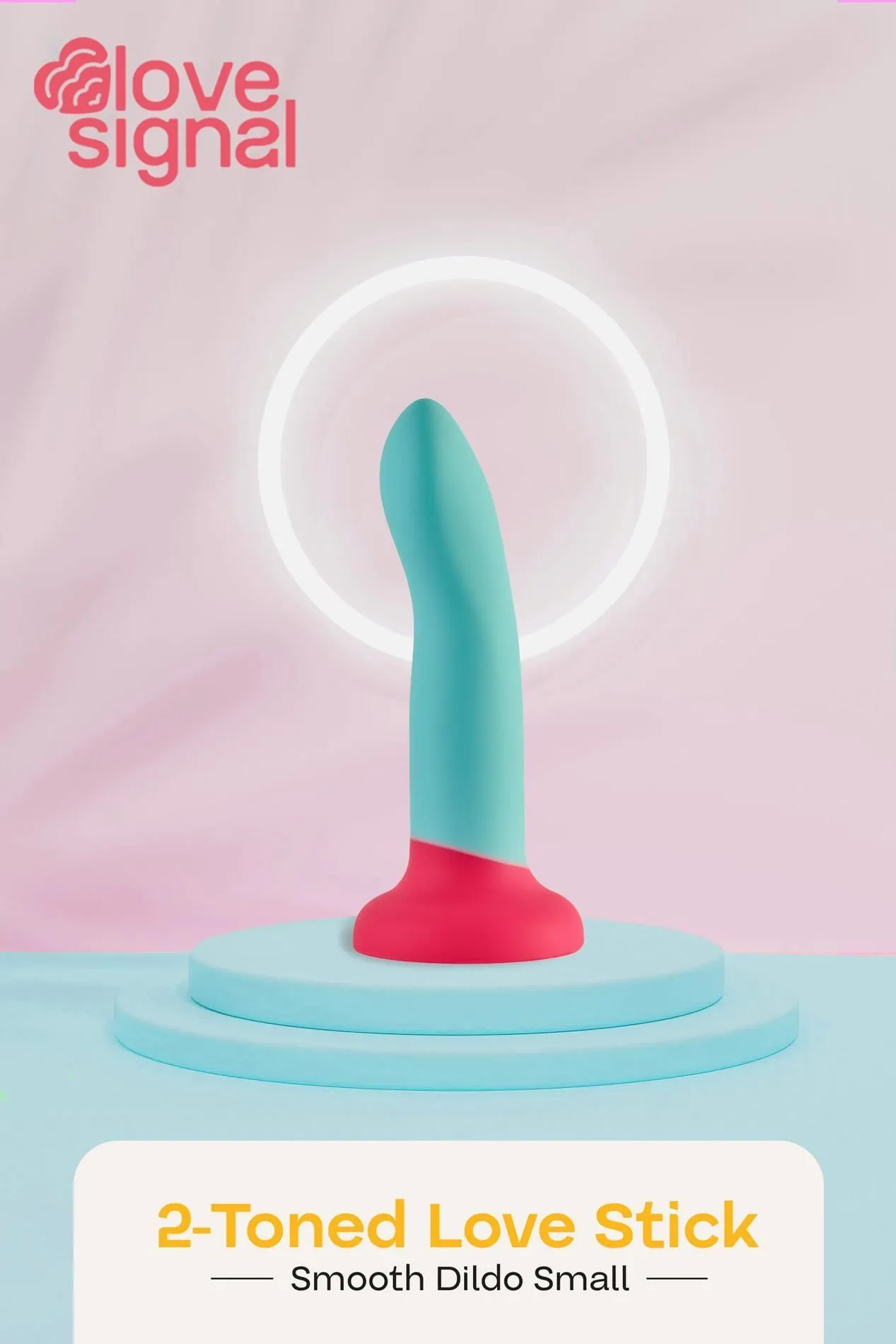 Фаллоимитатор Dream Toys 2-Toned Love Stick Small, 14 см (бирюзовый)
