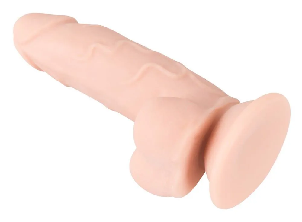 Nature Skin Small Bendable - Dildo, W kolorze cielistym, 17 cm