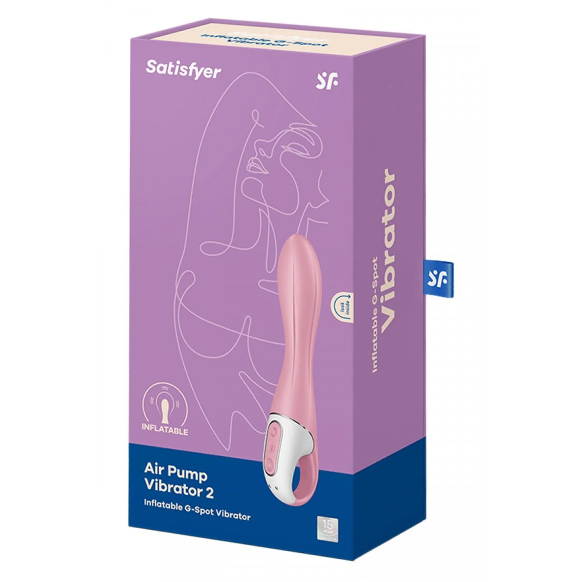 Вібратор Satisfyer Air Pump, 20 см (рожевий)