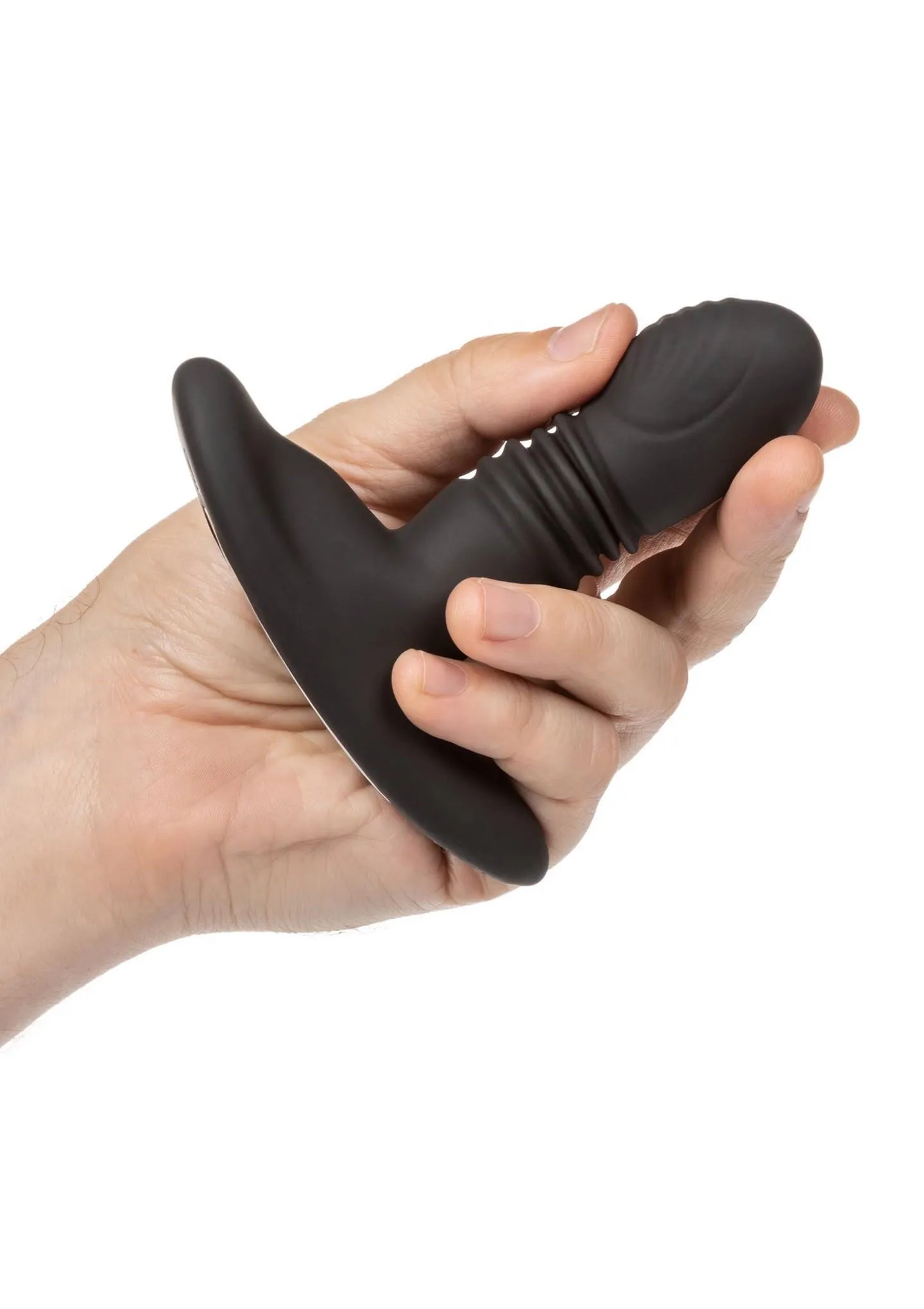 Анальный вибратор CalExotics Eclipse Thrusting Rotator, 9.5 см (черный)