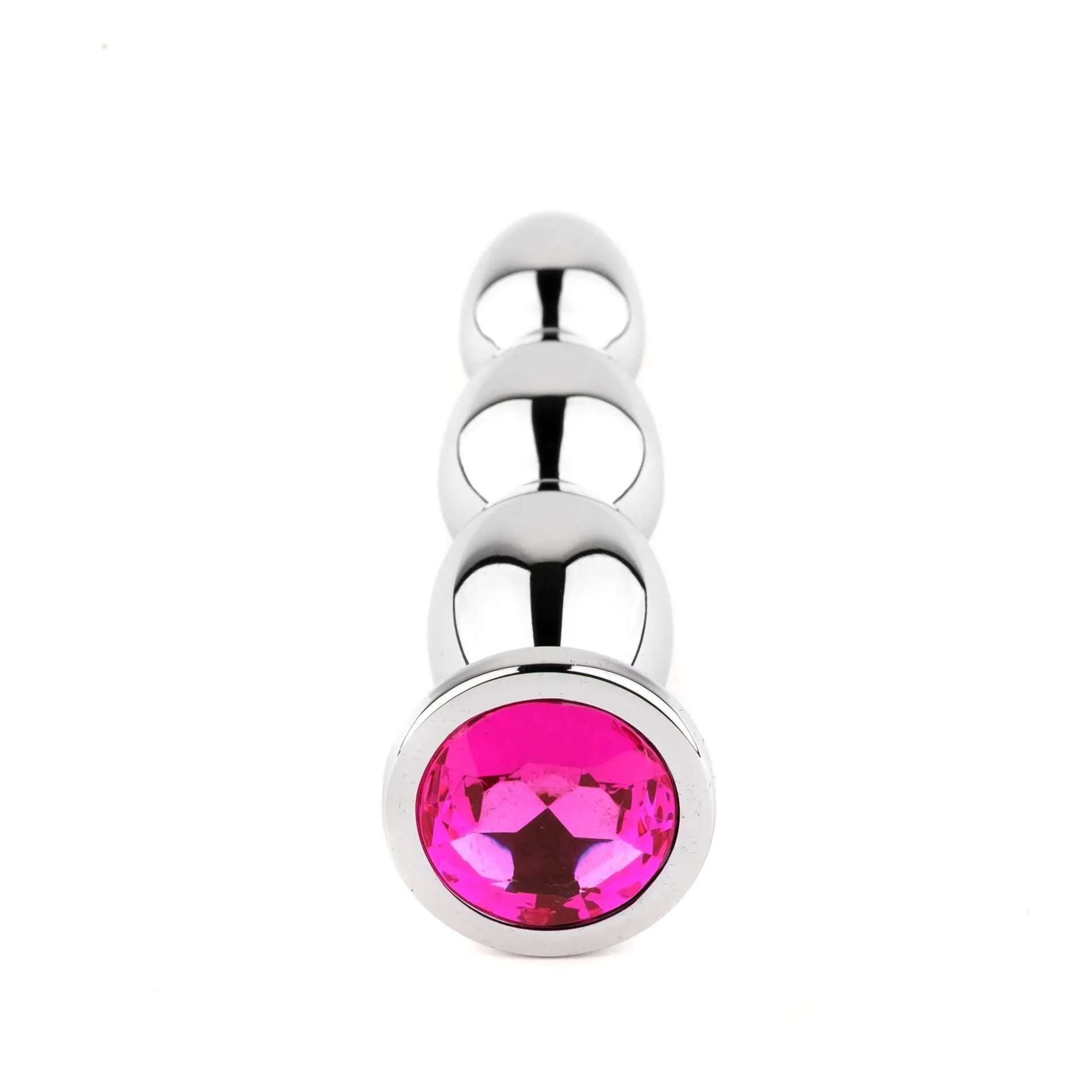 B - Series HeavyFun Jewellery № 1 - Korek analny, Srebro, 13.5 cm