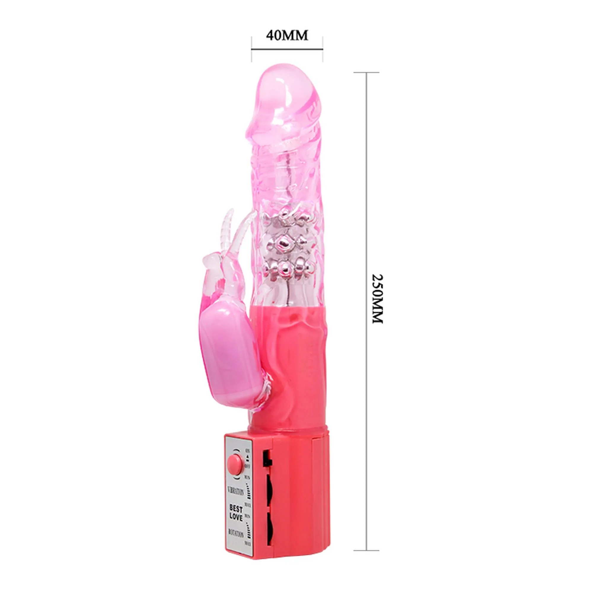 BAILE Cute Baby - Wibrator królik, Różowy, 25 cm