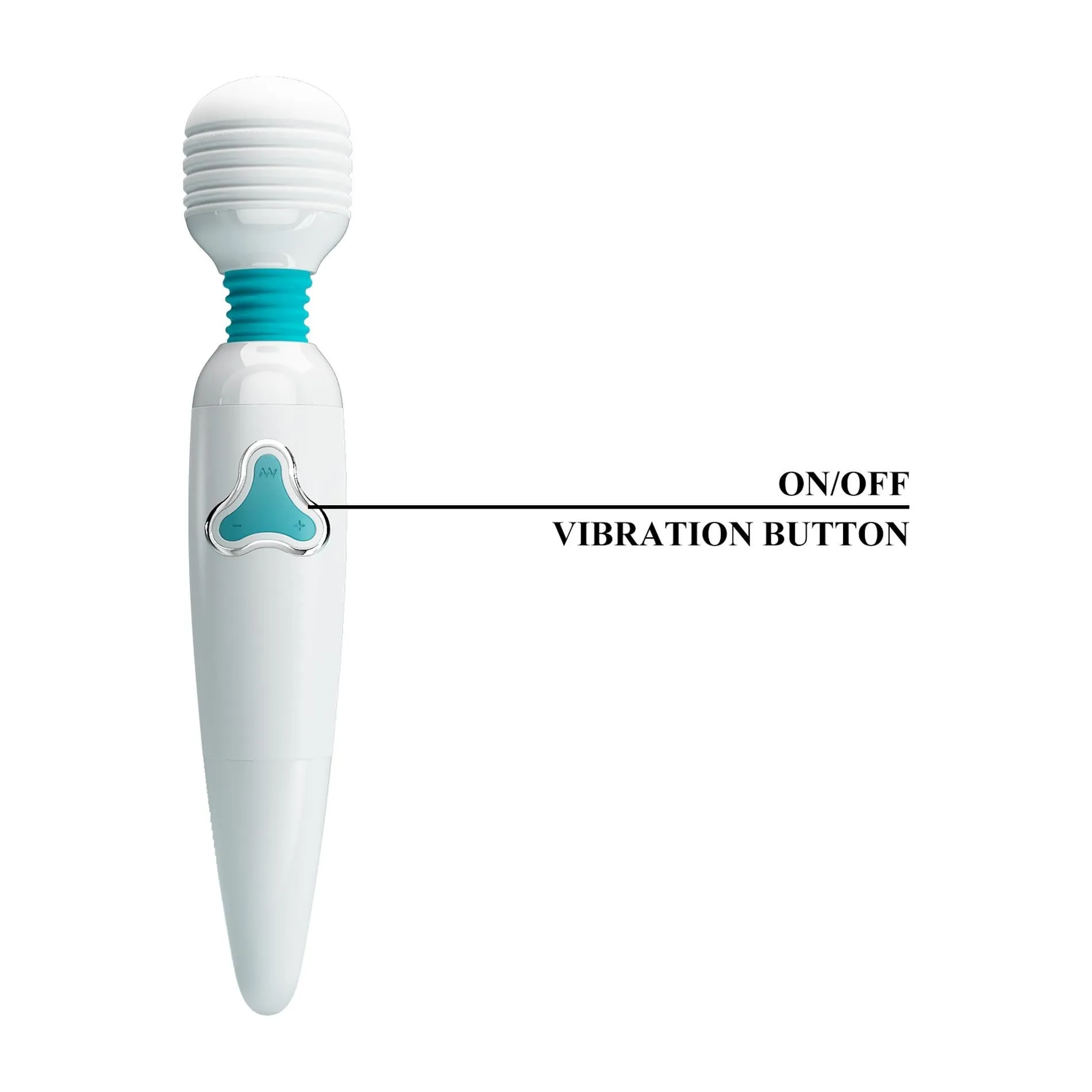 Вибромассажер Pretty Love Body Wand Cloud, 25 см (белый)
