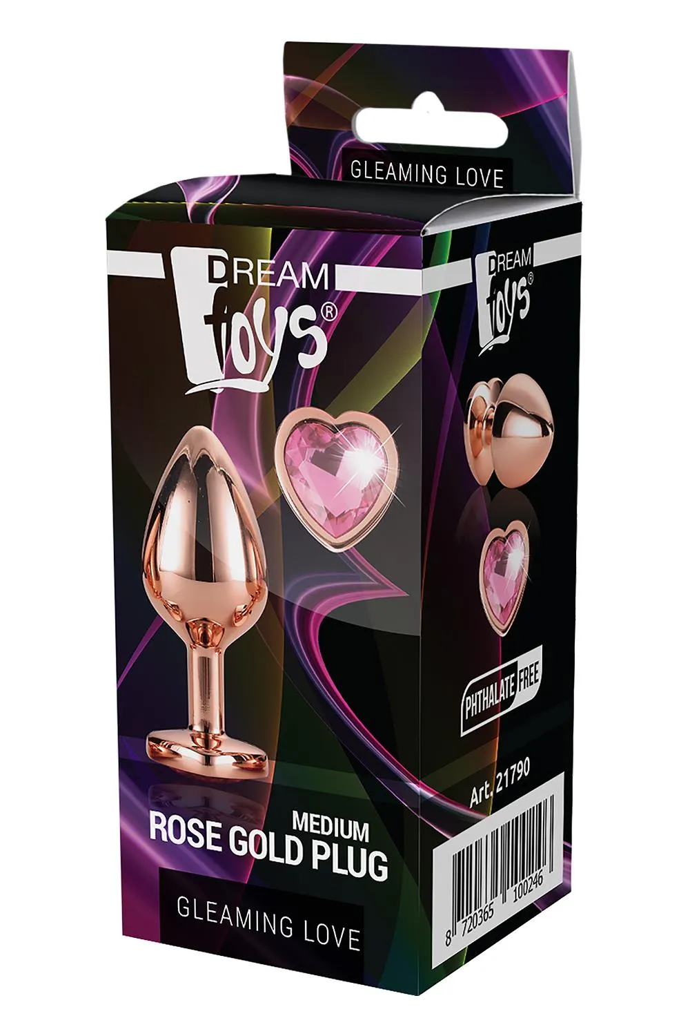 Анальна пробка Gleaming Love Gold Plug M, 8.3 см (золотий)