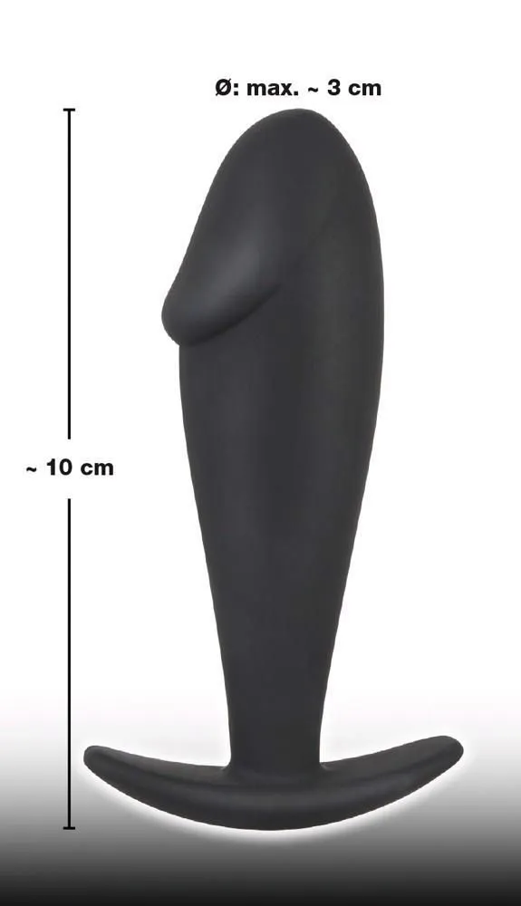 Анальна пробка Orion Black Velvets Butt Plug, 10 см (чорний)