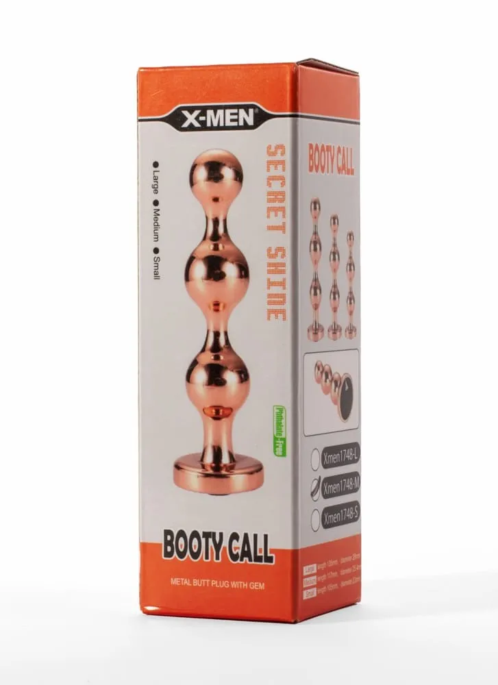 Анальная пробка Secret Shine Booty Call, 11,7 см (золотой)