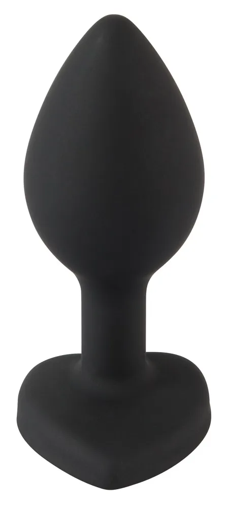 Анальная пробка Silicone Butt Plug, 7.3 см (черный)