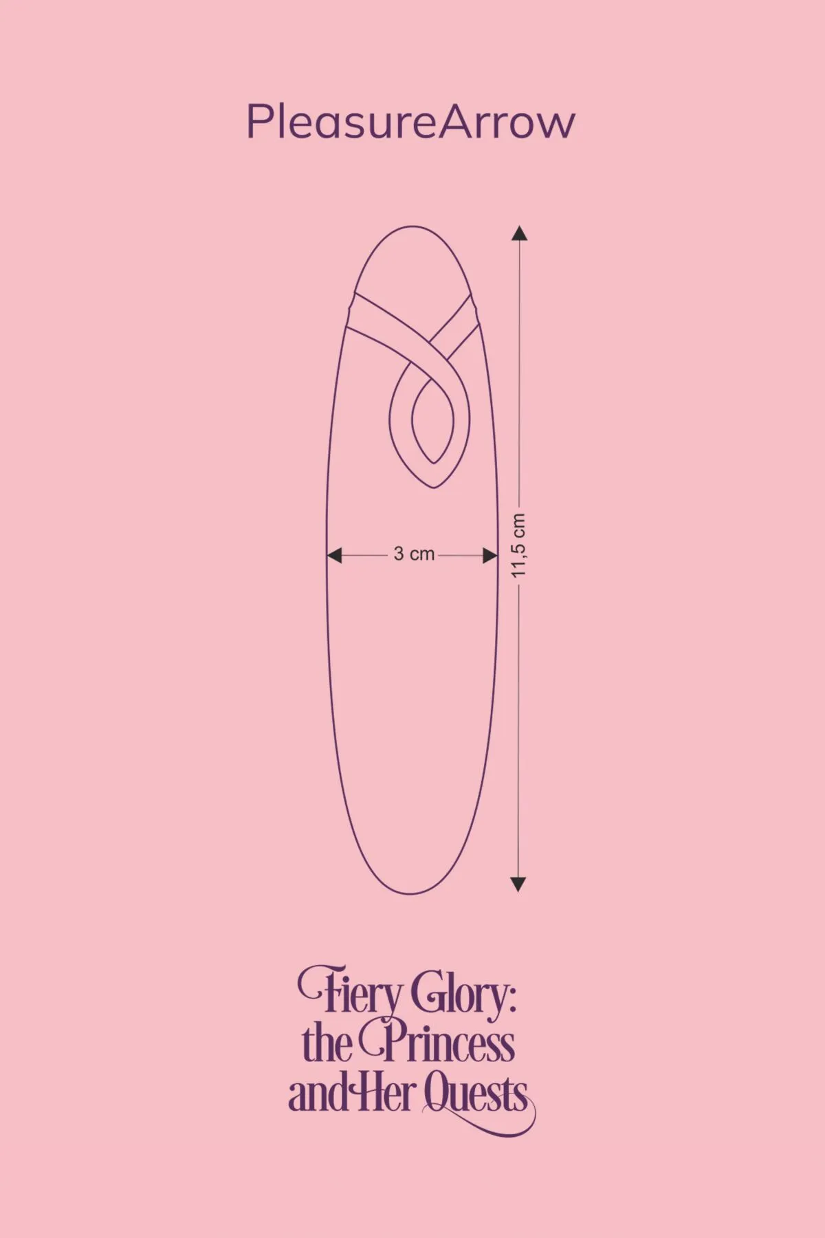 Вібратор FairyGasm PleasureArrow, 11,5 см (фіолетовий)