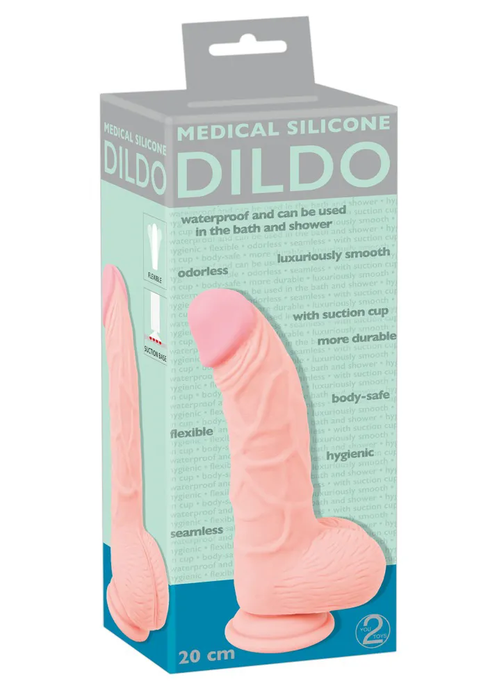 Фаллоимитатор Orion Medical Silicone Dildo, 20 см (телесный)
