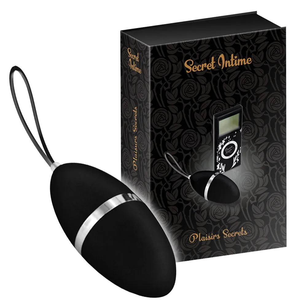 Виброяйцо Secret Intime Plaisirs Secrets, 7.9 см (черный)