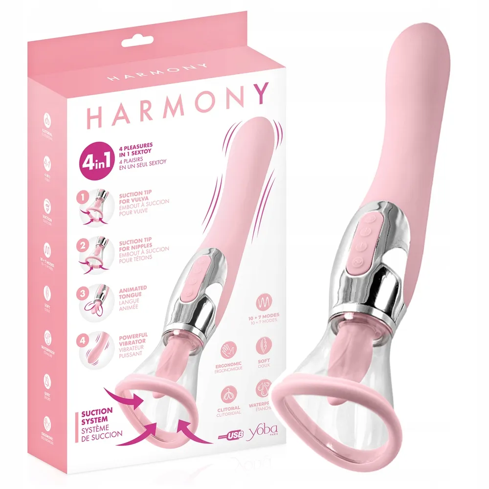 Вибратор YOBA Harmony Rose, 22,5 см (розовый)
