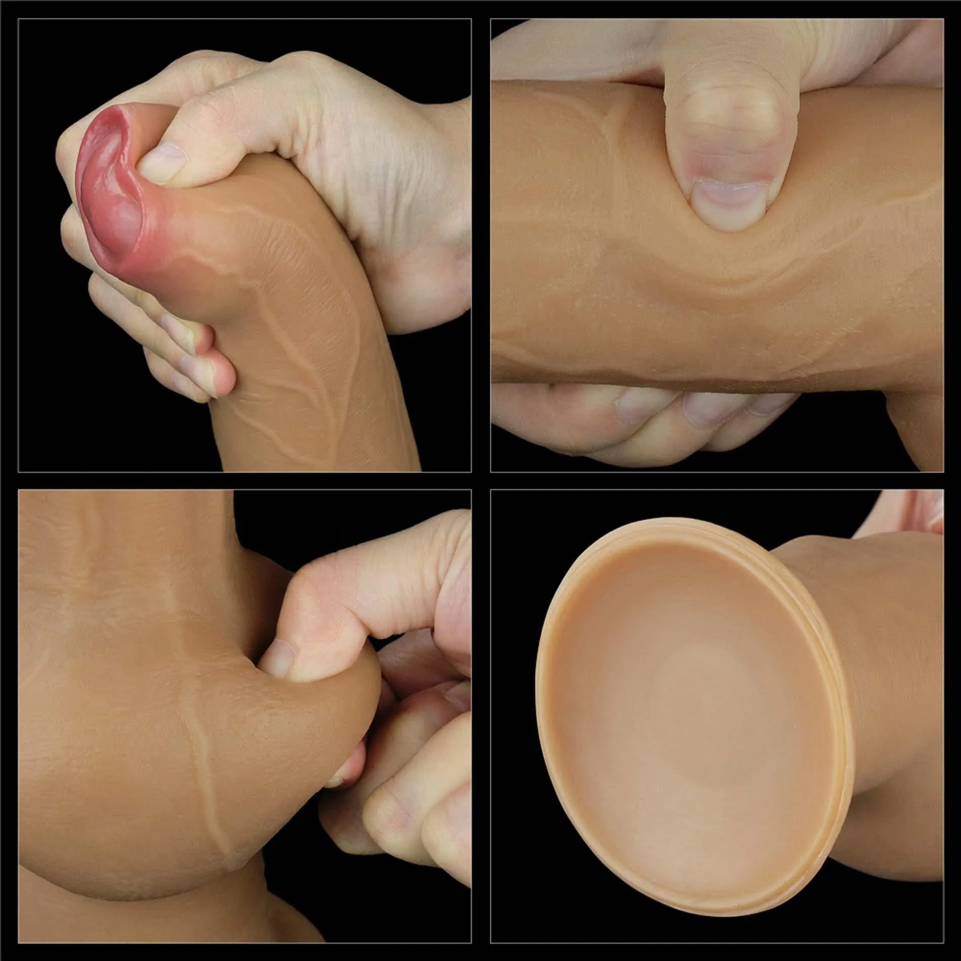 Lovetoy Handle Cock 11'' - Dildo, W kolorze cielistym, 28 cm