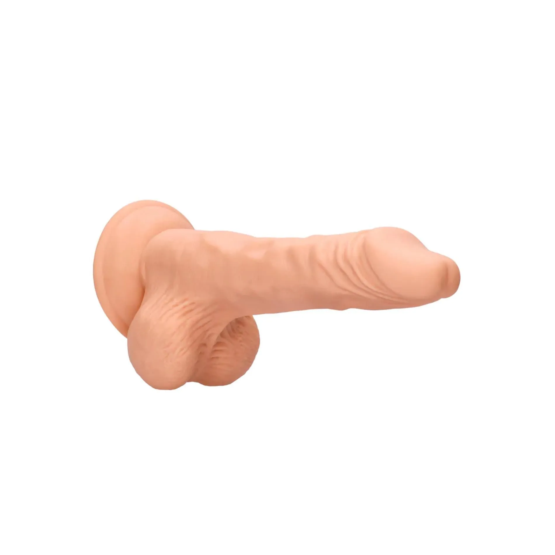 Фаллоимитатор RealRock Dong with Testicles, 21.5 см (телесный)
