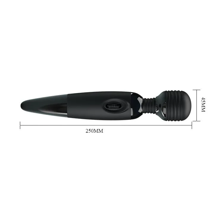 BAILE Power Wand - Wibrator, Czarny, 25 cm