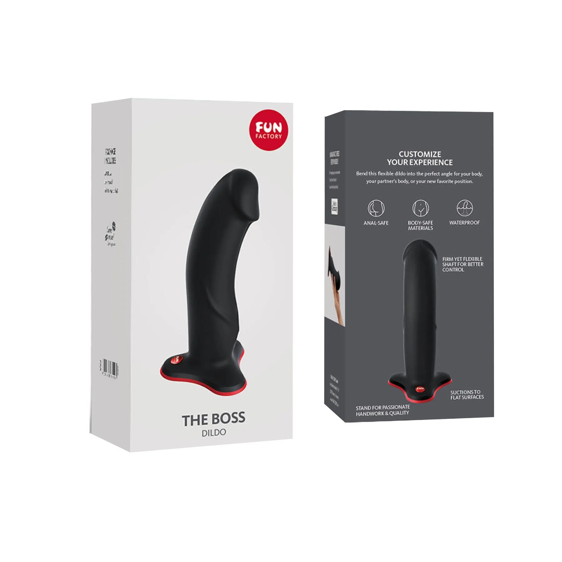 Fun Factory The Boss - Dildo, Czarny, 17.9 cm