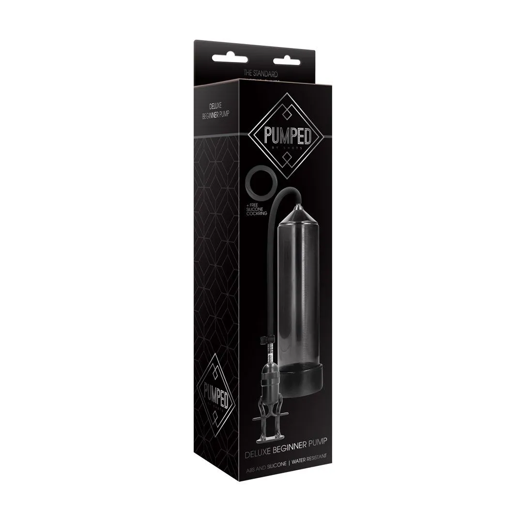 Помпа для пениса Pumped Deluxe Beginner Pump, 23 см (черный)