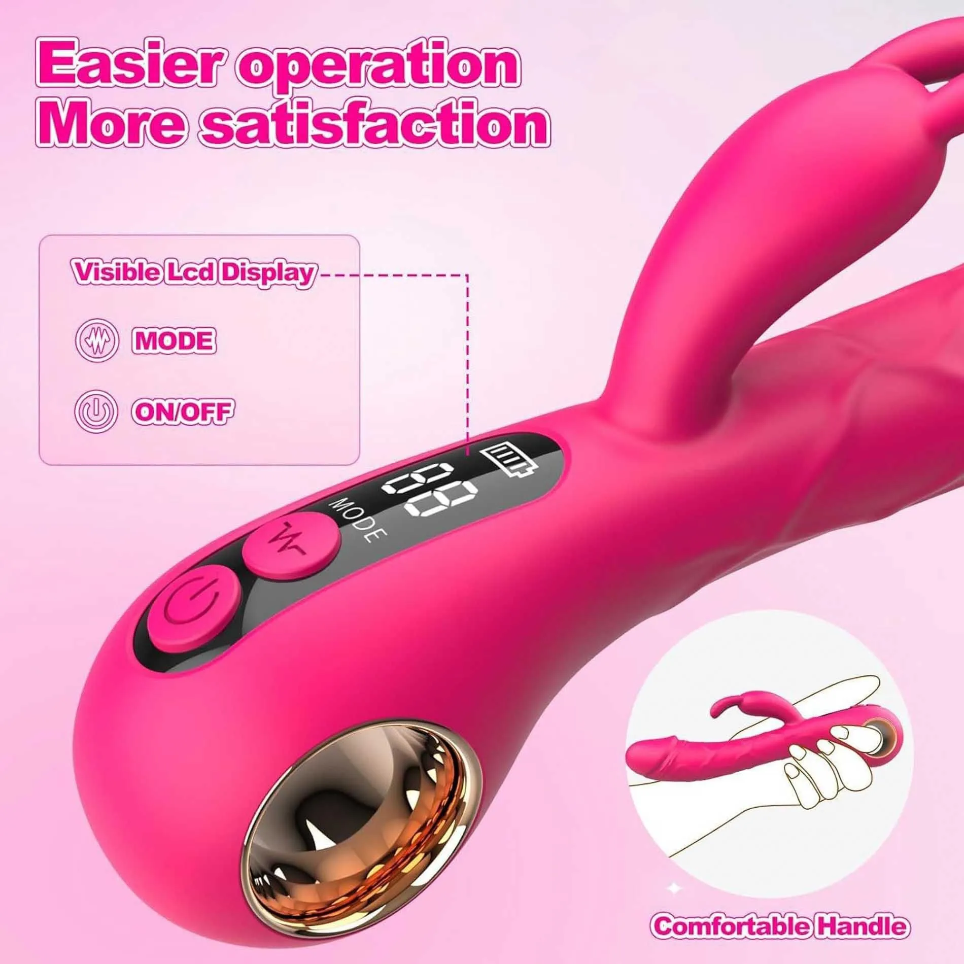 Вібратор-кролик B - Series Cute Rabbit G-Spot, 22.3 см (рожевий)