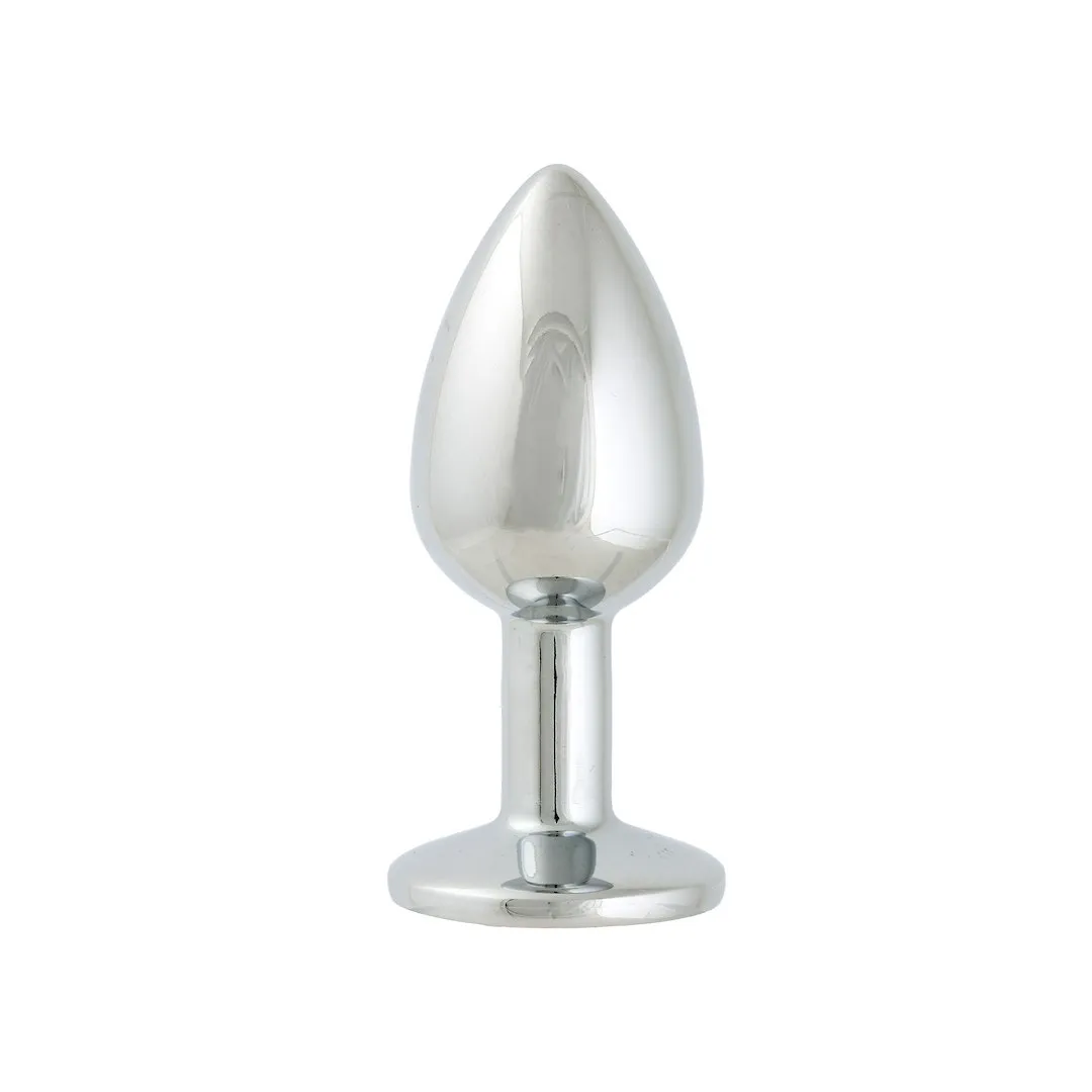 Анальная пробка с кристаллом Simply Pleasure S, 7 см (красный)