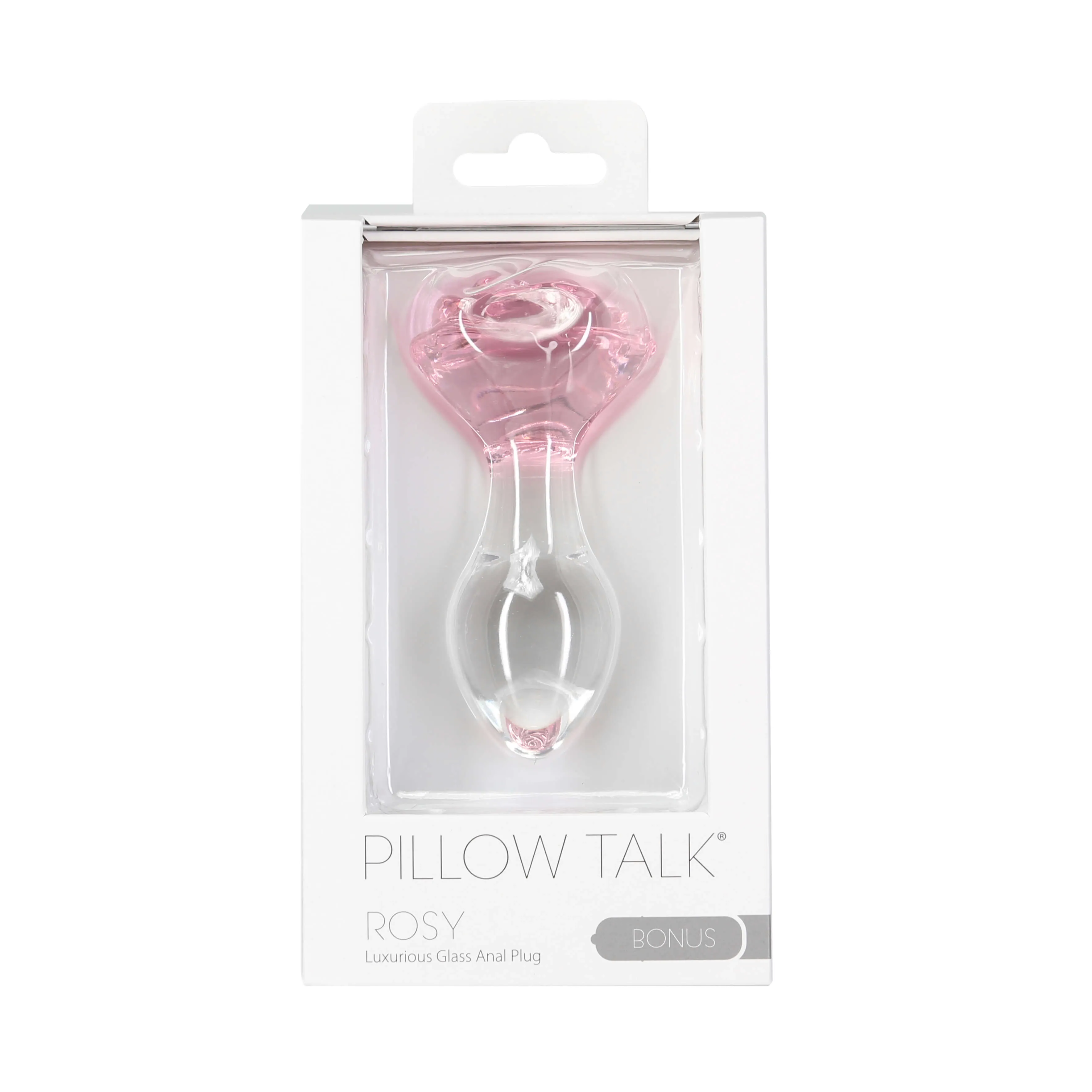 Pillow Talk Rosy - Korek analny, Przezroczysty, 9, 9 cm