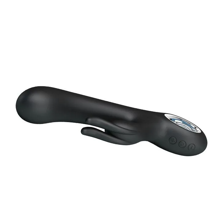 Вібратор-кролик Pretty Love Carina Rabbit, 19 см (чорний)