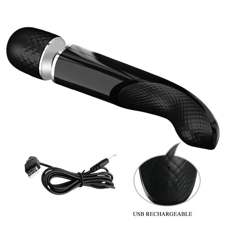 Вибромассажер Pretty Love Charming Massager, 24 см (черный)