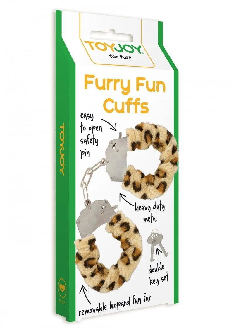 Наручники Furry Fun Cuffs, 28 см (леопардовий)