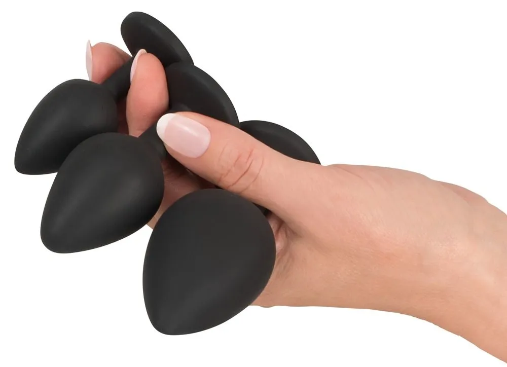 Набір для анальної стимуляції Orion Black Velvets Anal Kit, 4 шт (чорний)