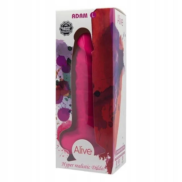 Фалоімітатор Alive Adam Pink L, 21 см (рожевий)