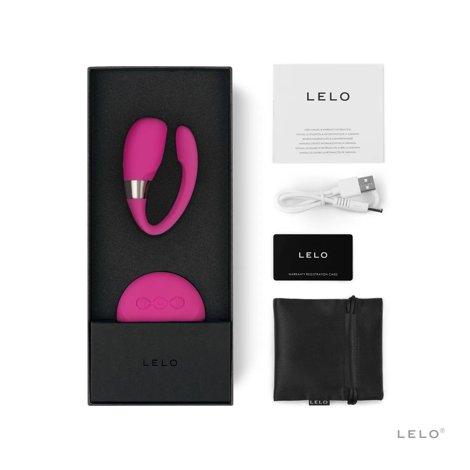 Массажер для пар LELO Tiani 3, 14,4 см (розовый)
