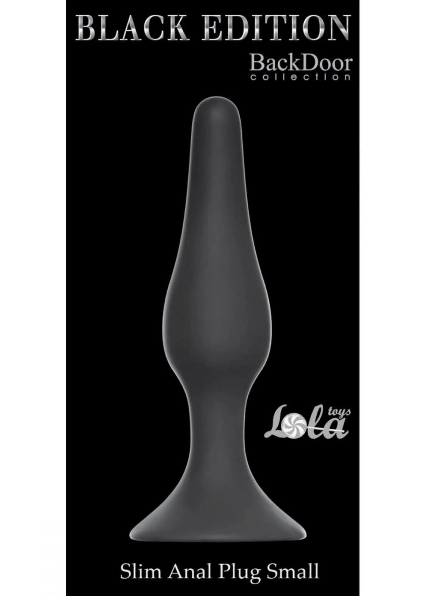 Lola Toys Plug-Slim - Korek analny, Czarny, 10.5 cm, S