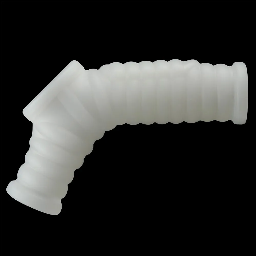Насадка на пенис с вибрацией Knights Ring Vibrating Wave With Scrotum Sleeve, 14 см (белый)