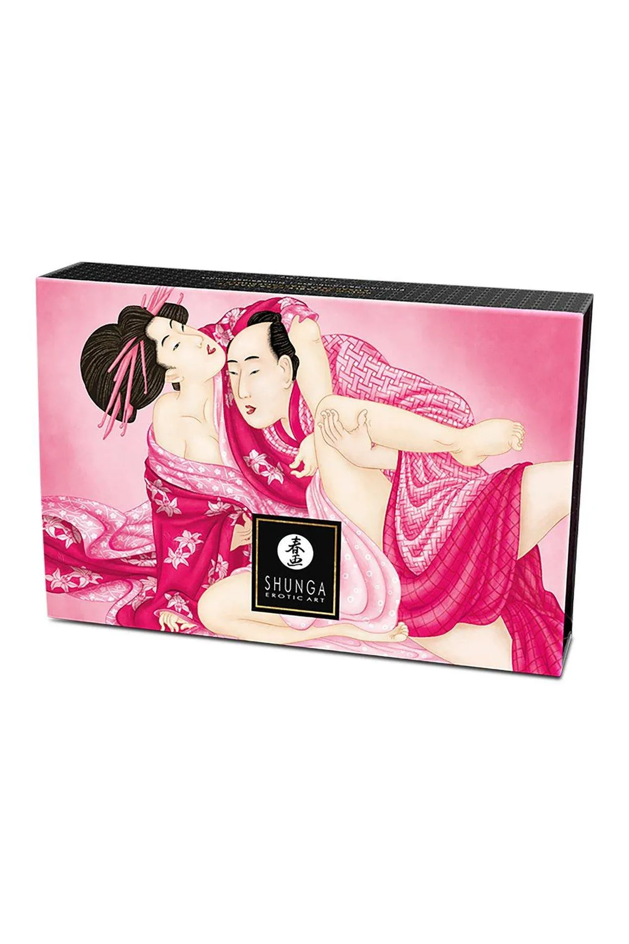 Shunga Kissable Massage Powder Raspberry Feeling - Zestaw do masażu, Malina, 75 ml