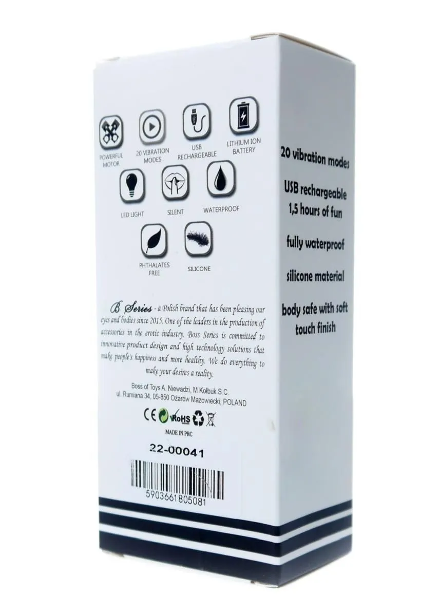 Вібромасажер B - Series Magic Rechargeable Mini, 11 см (чорний)