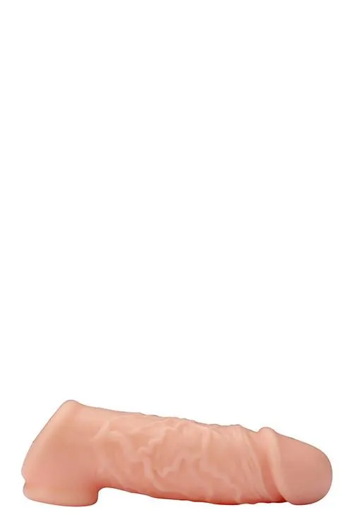 Насадка на пенис Dream Toys RealStuff Extender with Ball Strap, 14 см (телесный)