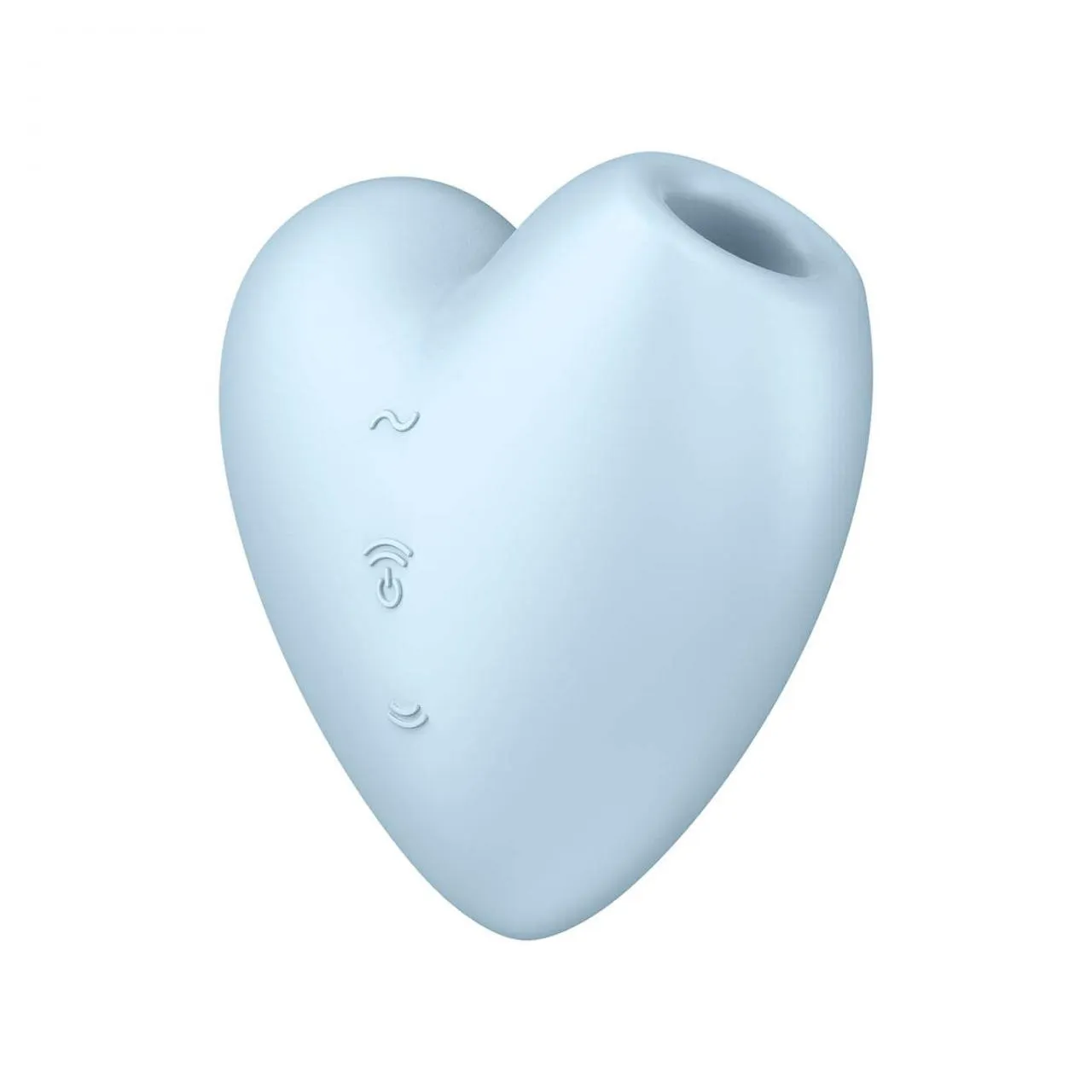 Satisfyer Cutie Heart - Bezdotykowy stymulator łechtaczki z wibracjami, Niebieski, 7.8 cm