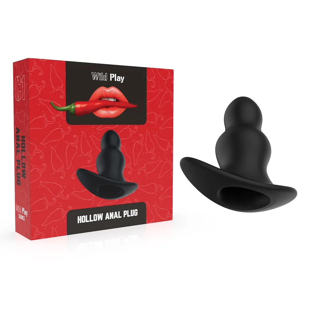 EROSPACE Wild Play C1 - Korek analny, Czarny, 11, 3 cm