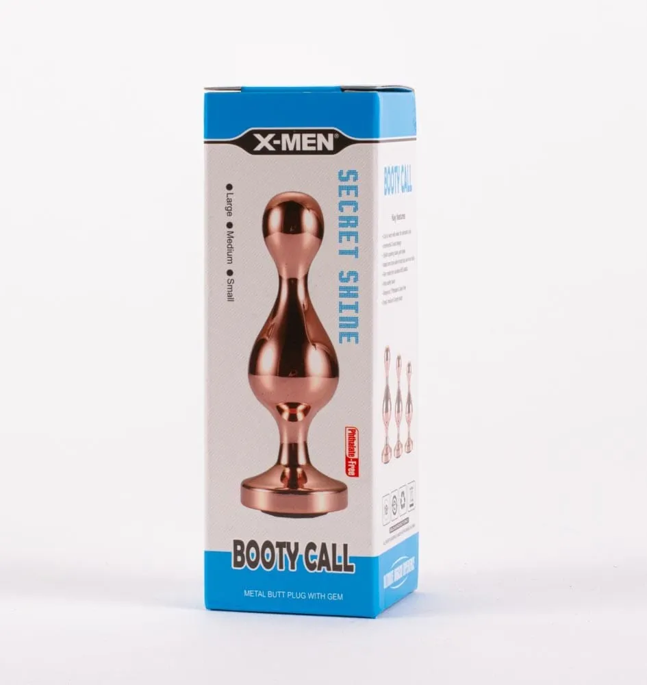 Secret Shine Booty Call - Korek analny, Złoto, 13 cm