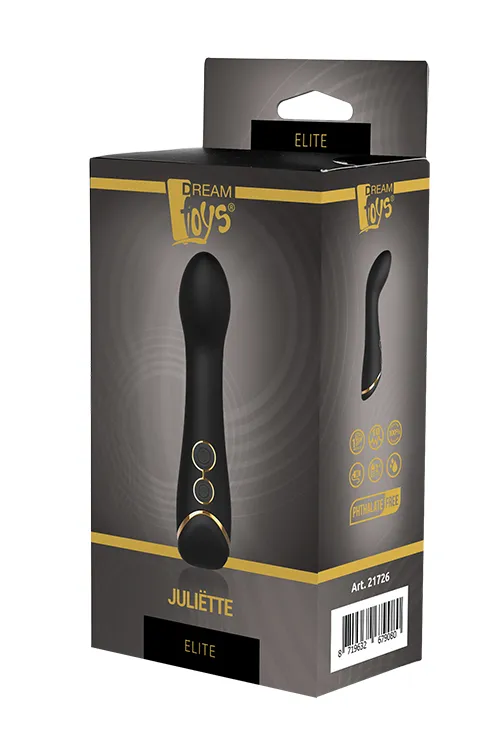 Вибратор для точки G DreamToys Juliete Elite, 15 см (черный)