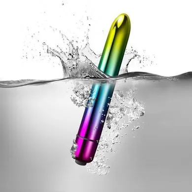Вибратор Rocks Off Prism Rainbow, 14х2 см (радужный)