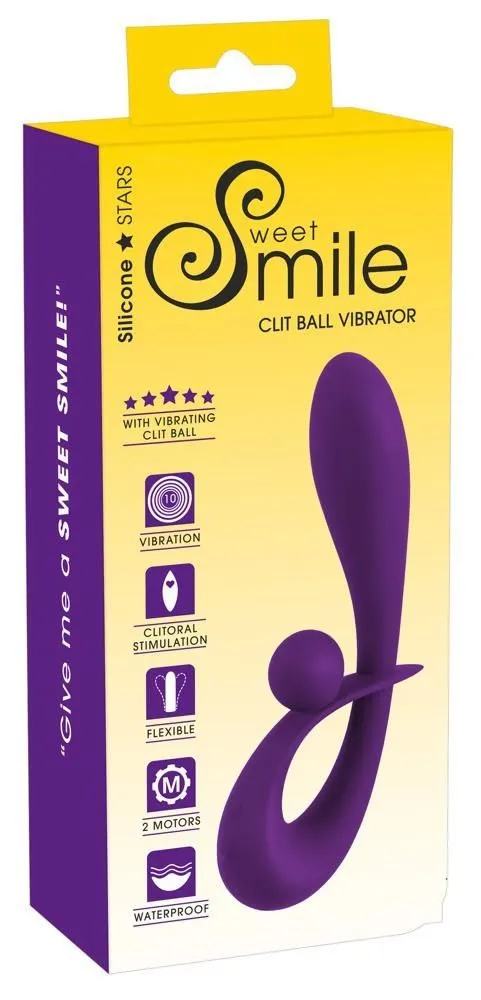 Вибратор Sweet Smile Clit Ball, 20 см (фиолетовый)