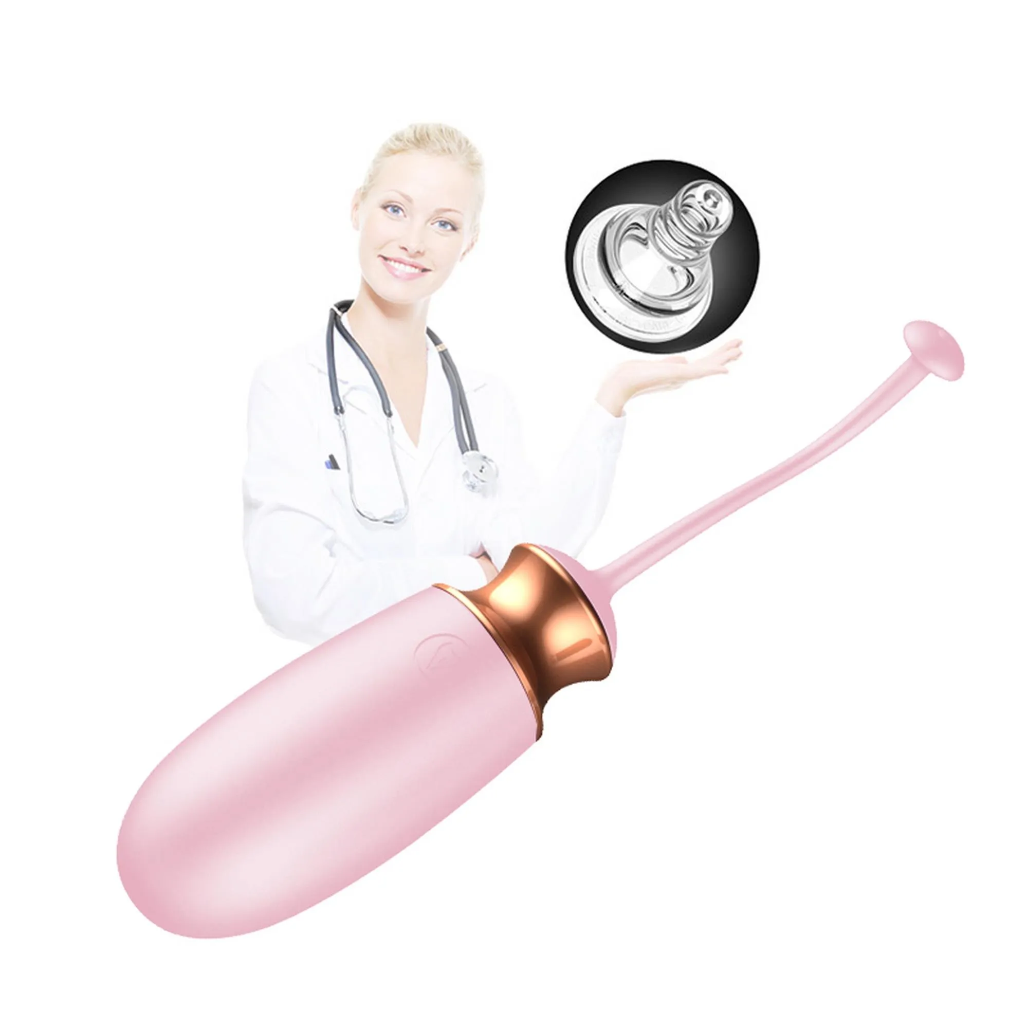 Віброяйце FoxShow Love Egg, 15 см (рожевий)
