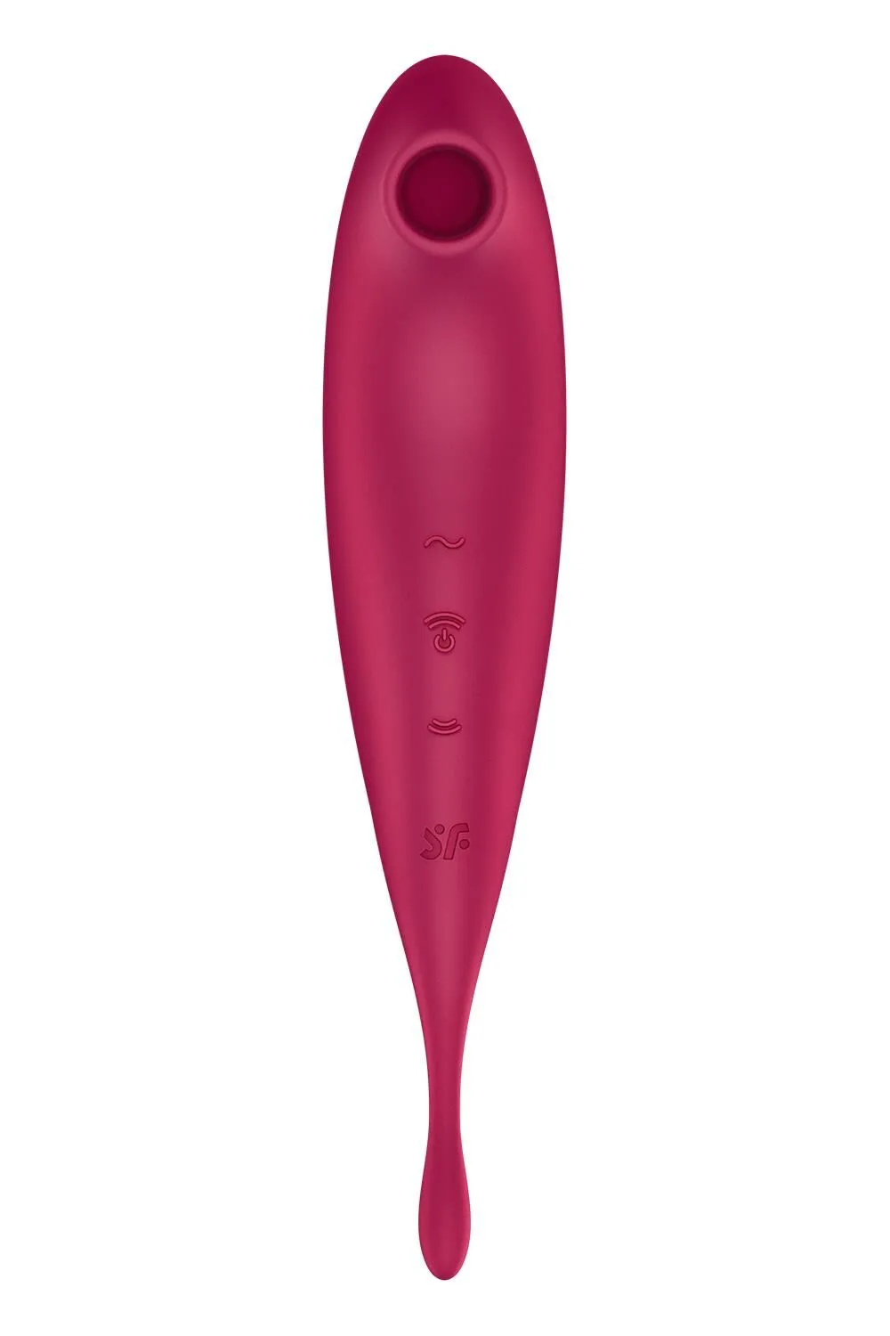 Вакуумний кліторальний стимулятор з вібрацією Satisfyer Twirling Pro+ (червоний)